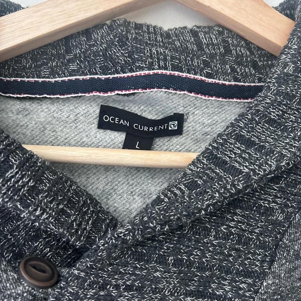Ocean Current Men’s Large Charcoal Gray Sweat